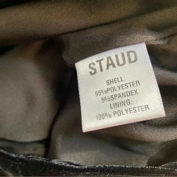 Staud Velvet Tosca Straight Trouser Pants size 0 - Picture 9 of 11